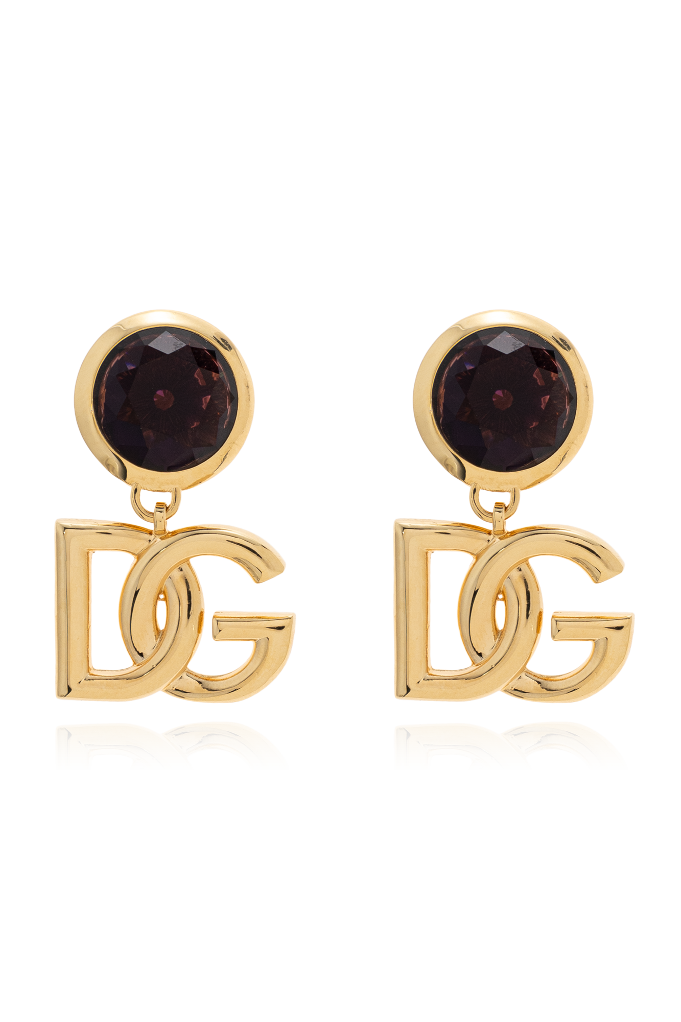 イヤリング Dolce & Gabbana DG Clips Earrings DG clip-on earrings in gold - Dolce Gabbana | Mytheresa